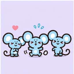 The three mice companions who all share the name Matty