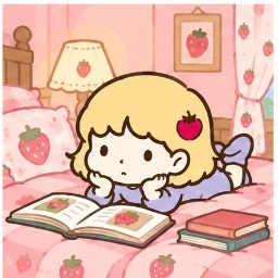 Cozy Storybook Bedtime - Button Nose Sanrio character illustration
