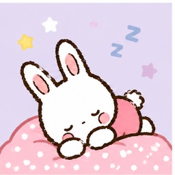 Cham sleeping peacefully on a fluffy pastel pillow under soft bedroom lighting