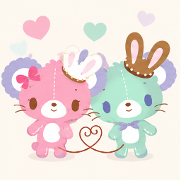 Cocoa and Vanilla (Cacao & Vanilla) Sanrio character official illustration