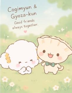 Gyoza-kun the cheerful dumpling companion with smooth flour skin