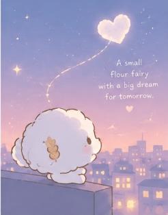 Cogimyun looking up at the night sky with gentle hopes