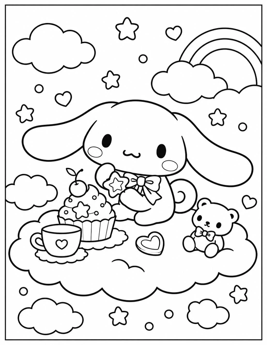 Cinnamoroll Coloring Pages