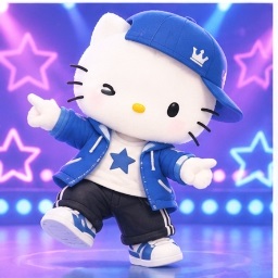 Dear Daniel performing dynamic hip-hop dance moves in stylish streetwear
