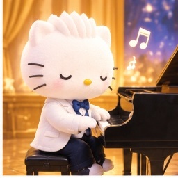 Dear Daniel playing classical melodies on a grand piano
