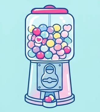 Vintage candy dispenser and classic tabletop fancy goods
