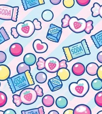 Fresh Punch signature candy pattern and vibrant pastel geometric motif