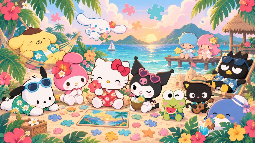 Hello Kitty and Friends Tropical Times Puzzle Guide