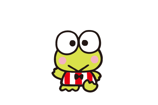 Keroppi cheerful frog from Donut Pond