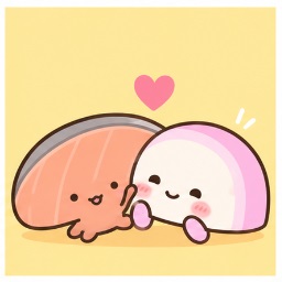 KIRIMIchan. with best friend Kamaboko-chan