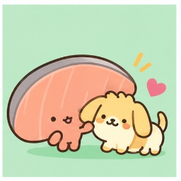 KIRIMIchan. petting her dog Takuwanwan