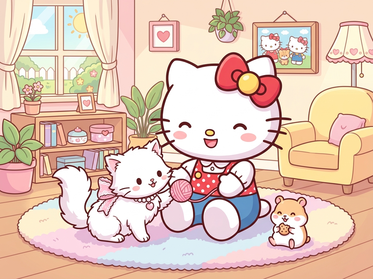 Hello Kitty with Charmmy Kitty and Sugar