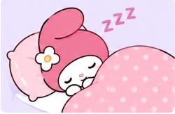 My Melody sleeping peacefully