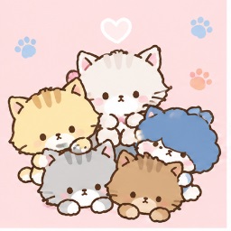 NYA・NI・NYU・NYE・NYON Sanrio character official illustration