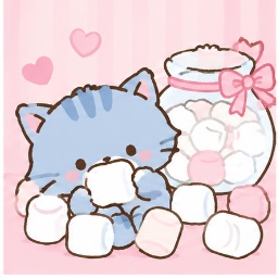 Ni & The Sweet Marshmallow Jar - NYA・NI・NYU・NYE・NYON Sanrio character illustration