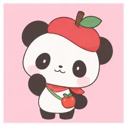 Pandapple Sanrio character official illustration