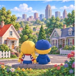 Patty and Jimmy sitting outside overlooking their Kansas City suburban neighborhood