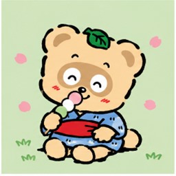 Enjoying Sweet Tricolor Dango - Pokopon Sanrio character illustration