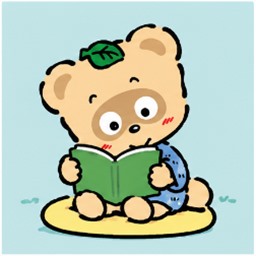 Diligent Study on a Straw Cushion - Pokopon Sanrio character illustration