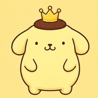 Pompompurin wearing a celebratory golden crown for his 2026 Sanrio Character Ranking victory