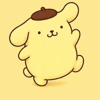 Pompompurin energetically jumping and doing Purin Aerobics
