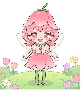 Rilu Rilu Fairilu Lip Sanrio character official art