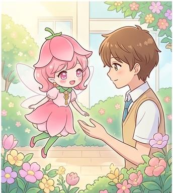 Lip interacting with her human partner Nozomu Hanamura