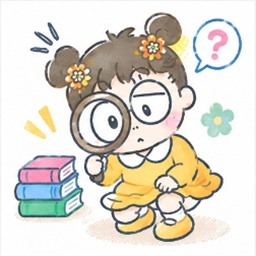 Tomo's Information Sleuthing - RURURUGAKUEN Sanrio character illustration