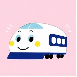 Shinkansen Sanrio character illustration