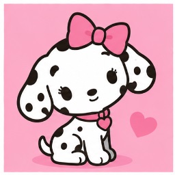 Spottie Dottie Sanrio character official illustration