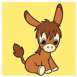 Spunky Burro Sanrio character official illustration