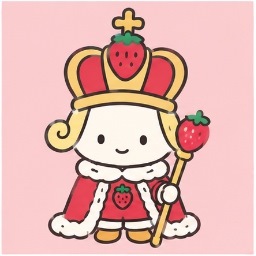 The Strawberry King Sanrio character official illustration