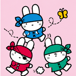Playful Leap & Butterfly - Sanrio Twee Dee Drops
